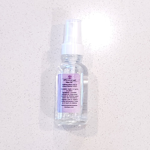 Off to La La Land, Pillow Mist, Sleep Spray, Therapeutic, Calms Mind and Body, New Mom, Newborn, Gift, All Natural, Essential Oil, Nervous System, Calming, Relax, Rest, Soothing, Lavender, Cedarwood
